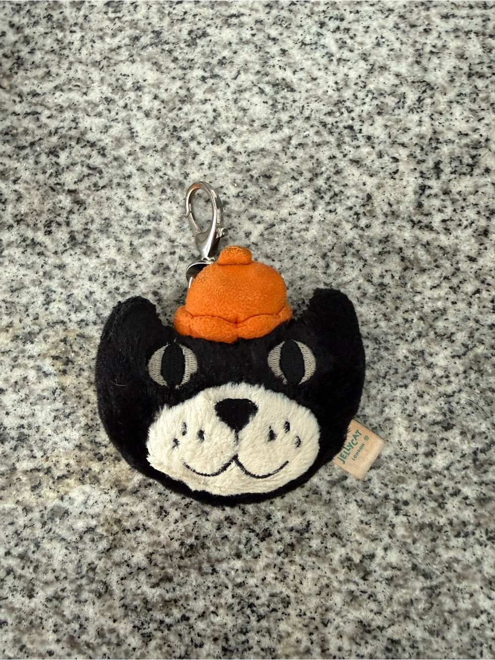 JellyCat Keychain with Orange Hat - Kids Accessories